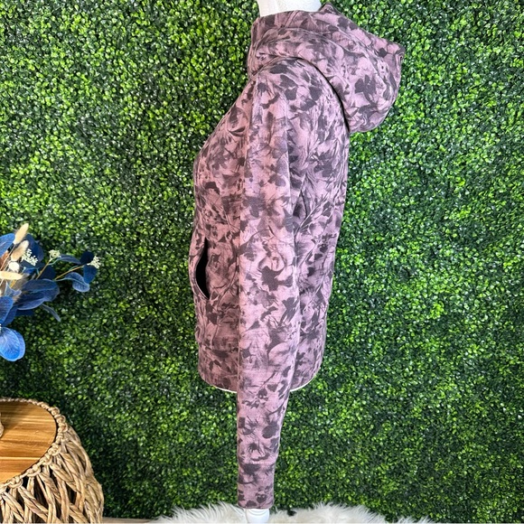 lululemon Scuba full zip hoodie mini Dusk floral antique Bark  Jacket - Picture 3 of 8